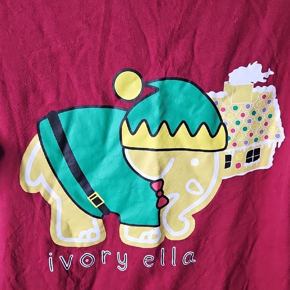 Ivory Ella Women’s Christmas Red Long Sleeve Tee - Picture 2 of 7